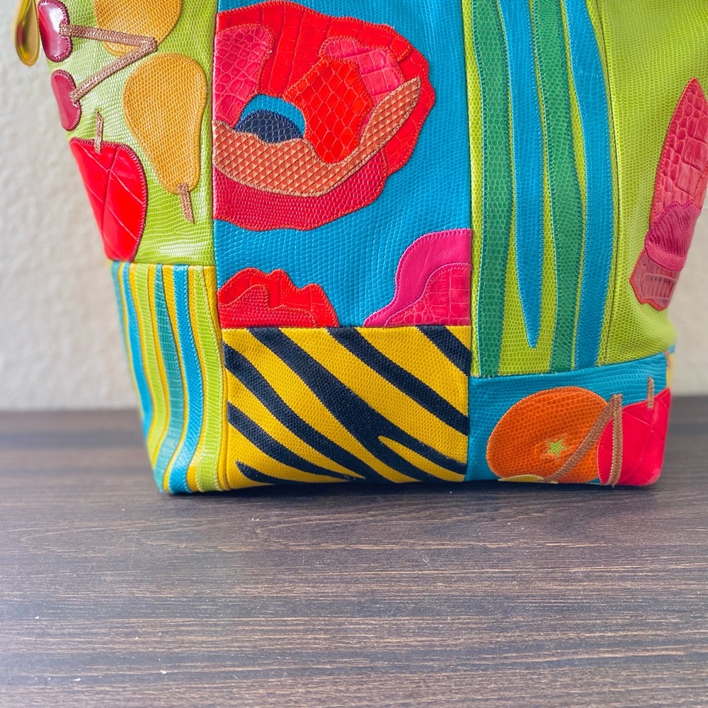 Colorful Patchwork Tote Bag